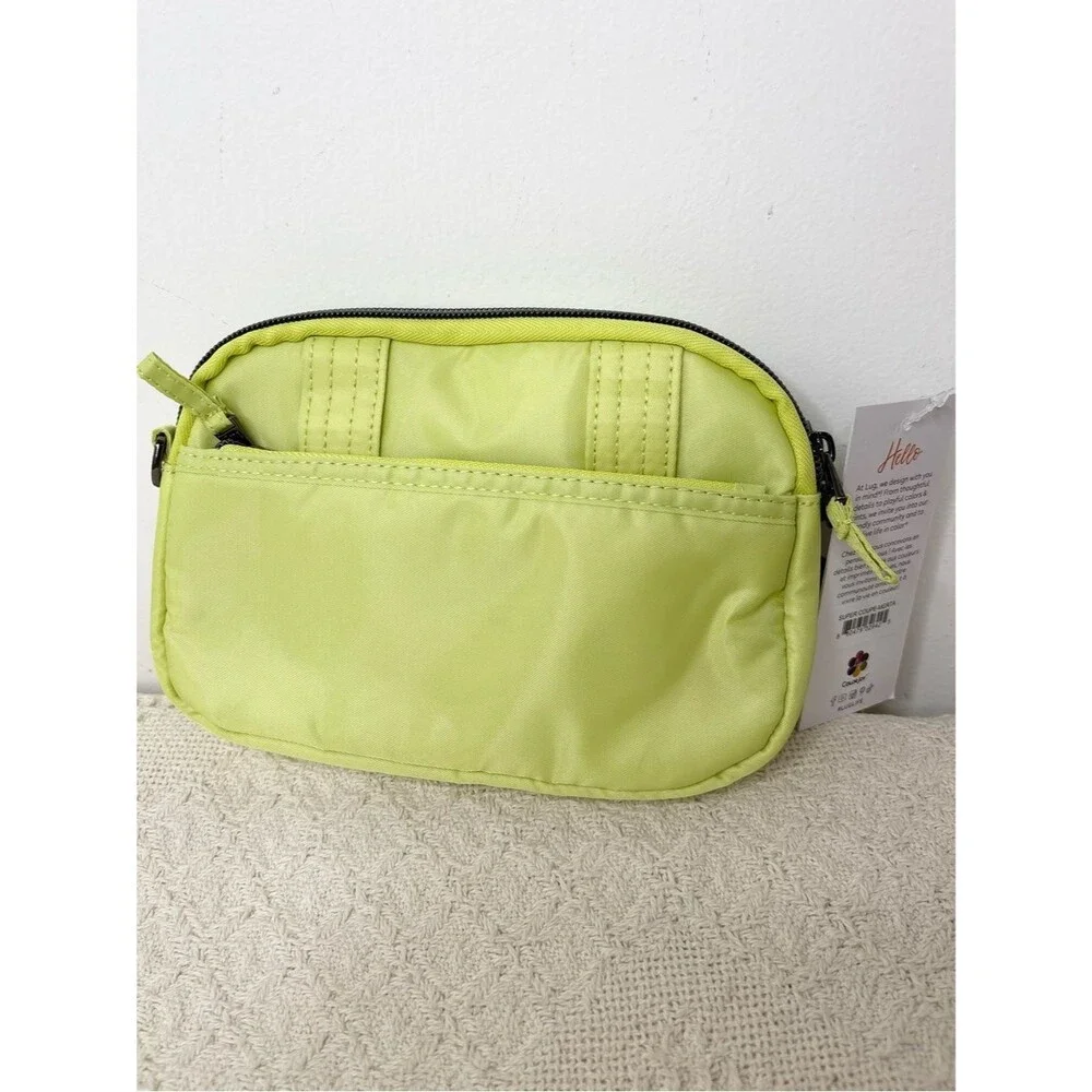 NWT Lug Super Coupe Convertible Crossbody Bag Margarita with Flamingo lining